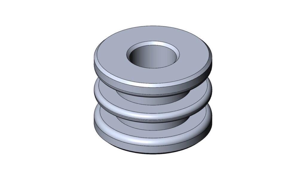 Fuel tank alum. spacer M8
