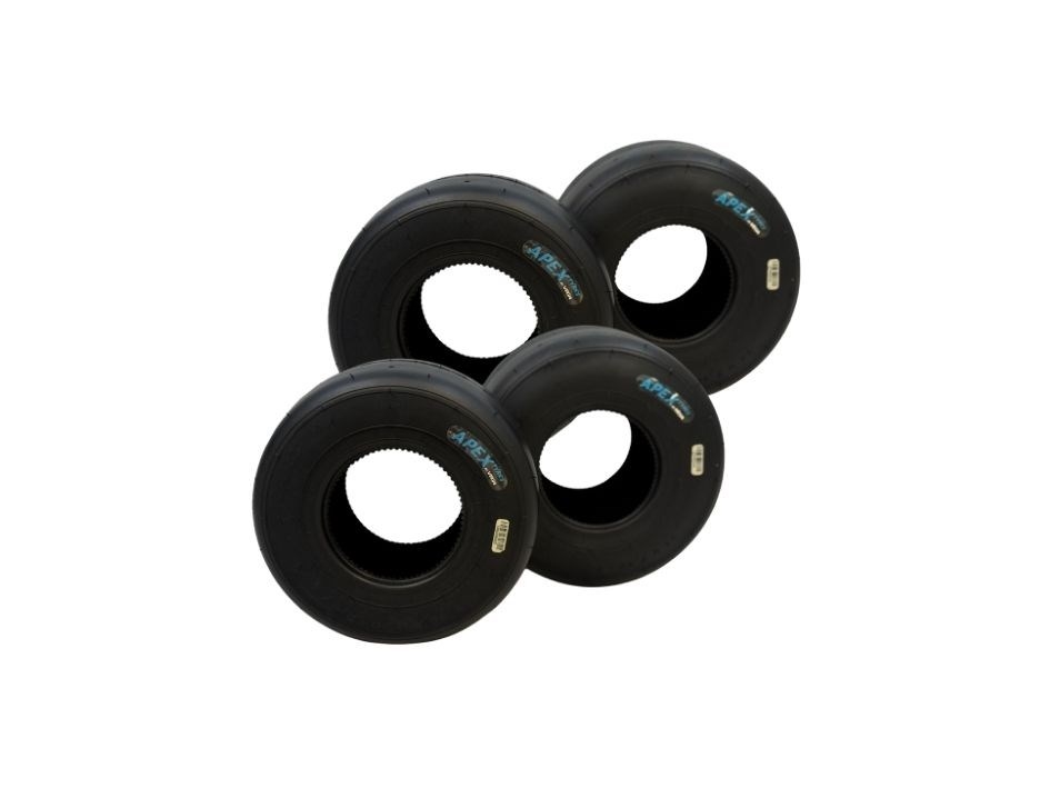 Kart tyres Apex medium blue set