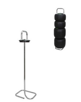 Karting wheel stand chromed steel