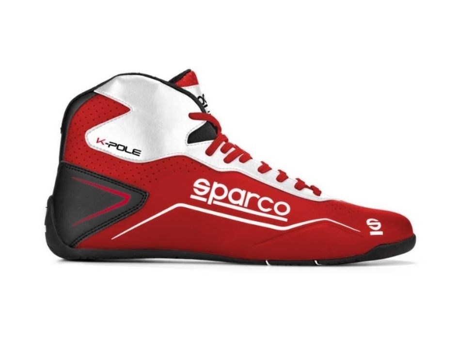 Sparco kartschoenen K-pole rood/wit