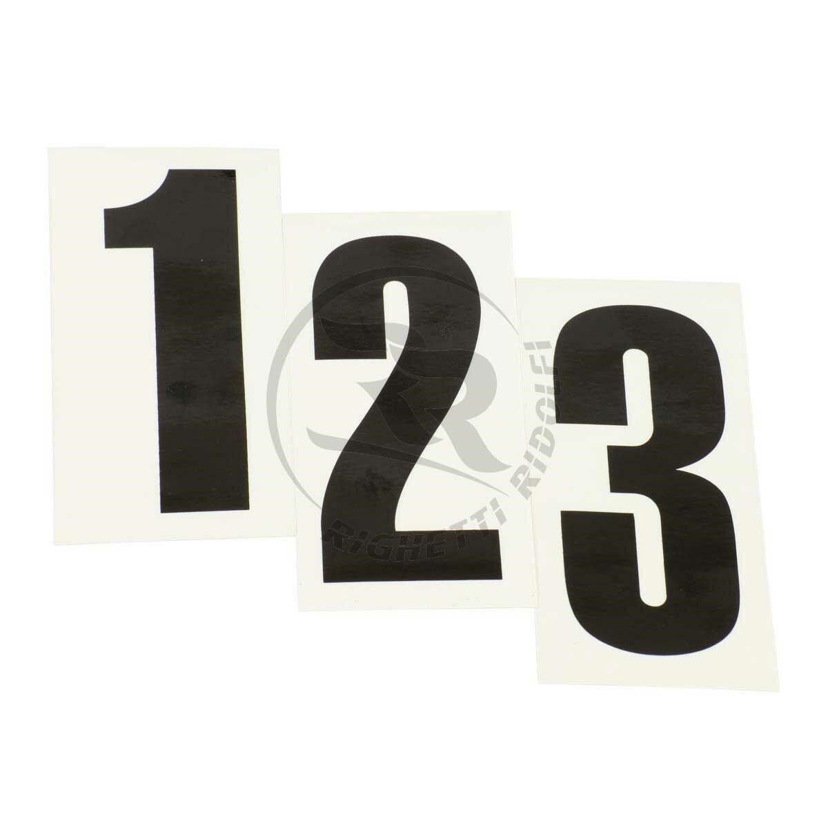 RR Startnummer transp./zwart no. 5